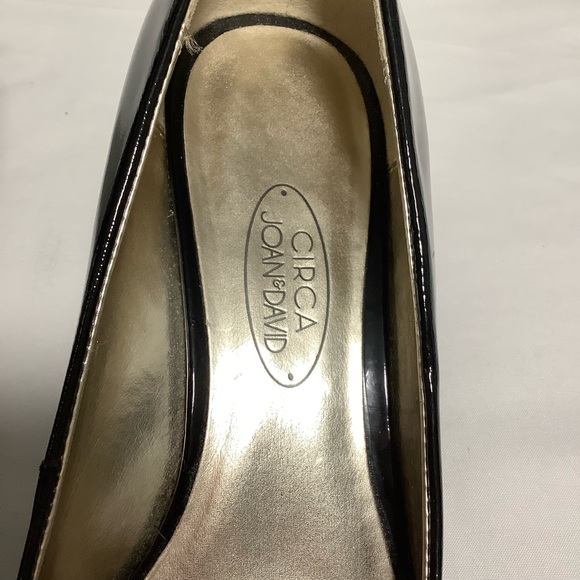 Circa Joan & David Black Patent Leather 2” heels pointed shoes 6.5 - Picture 3 of 10